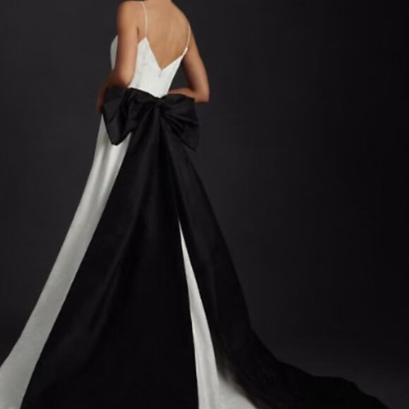 Dramatic Black Catrine Bow Sash from Anthropologie (SOLD OUT) - Picture 1 of 3